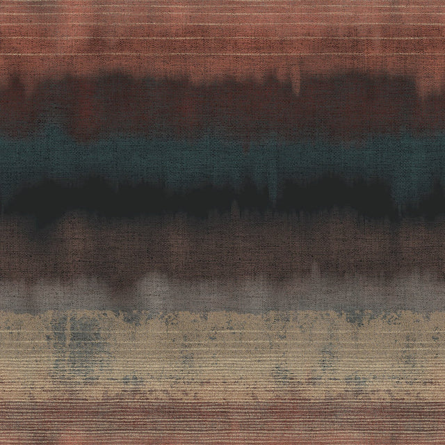 Bedrock Earth Ombre Non-Woven Wall Mural with Fabric-Inspired Graphic Texture - Eijffinger EJ391560