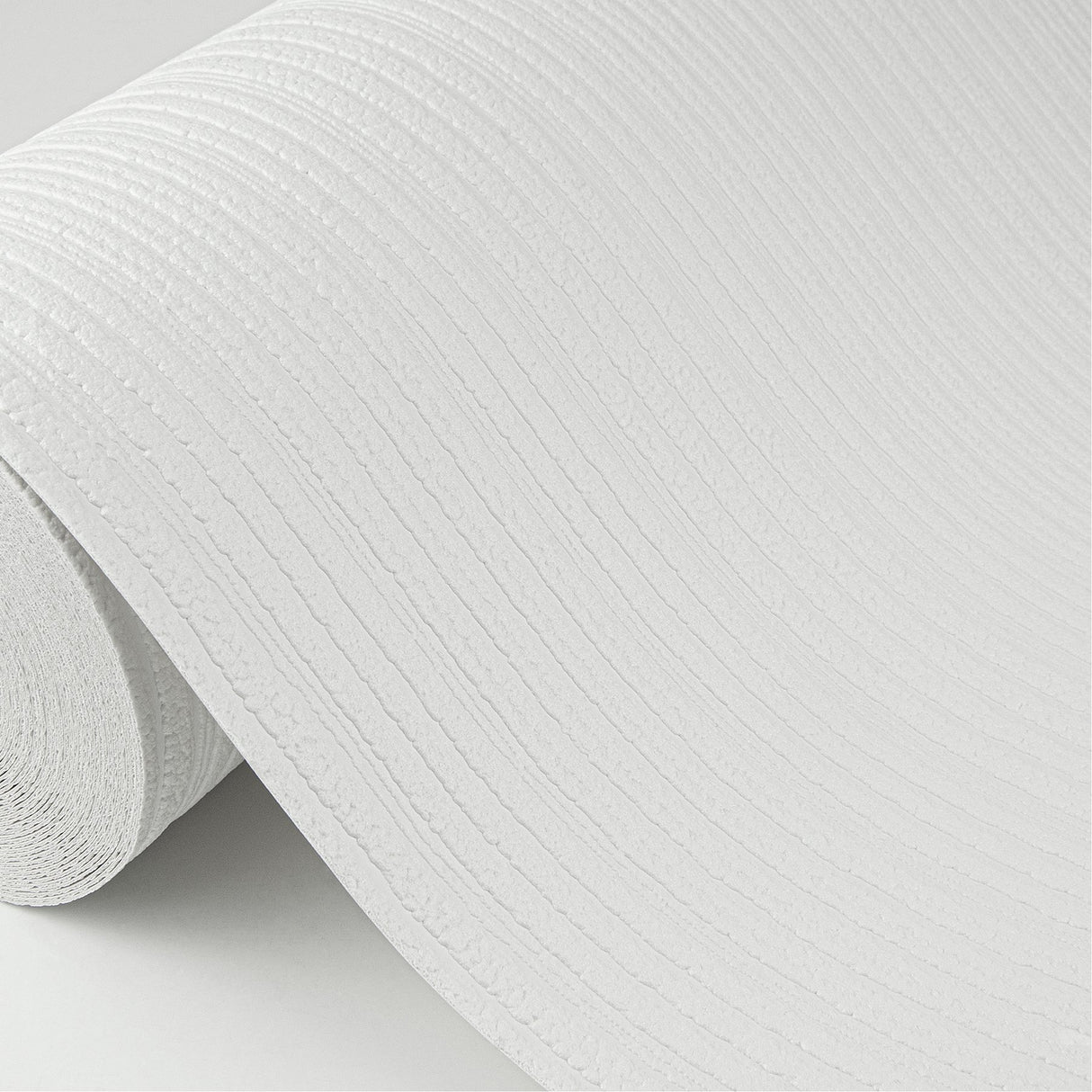 Samuel White Paintable Textured Stripe Wallpaper with Abstract Texture Pattern - Brewster 4000-3149-18