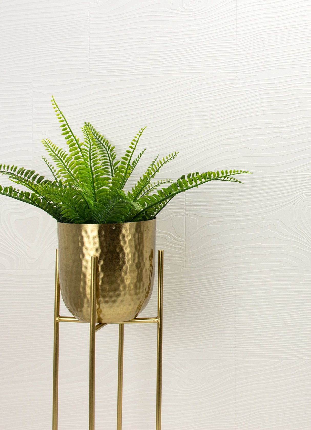 Wade White Planks Paintable Wallpaper with Textured Wood Plank Pattern - Brewster 4000-93994