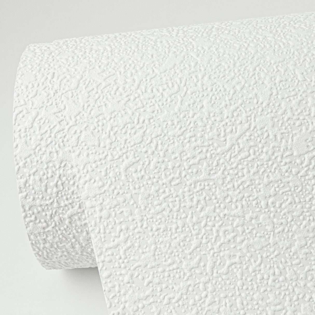 Stinson White Stucco Texture Paintable Wallpaper with Abstract Popcorn Motif - Brewster 4000-96299