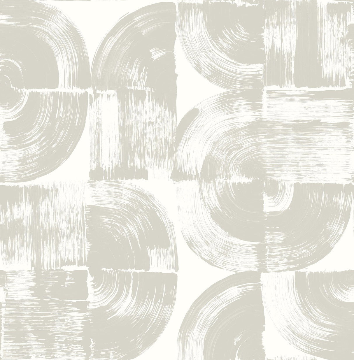 Giulietta Light Grey Painterly Geometric Wallpaper with Modern Abstract Brushstroke Pattern - A-Street Prints 4014-26406
