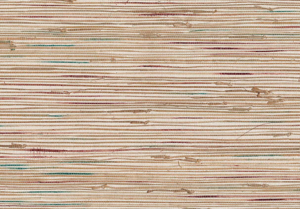 Ken Khaki Grasscloth Wallpaper with Textured Traditional Woven Pattern - Advantage 4018-0061