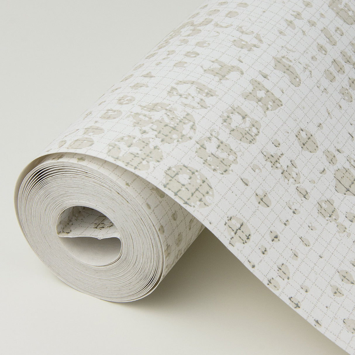 Celeste Platinum Geometric Wallpaper with Metallic Textured Grid Motif - A-Street Prints 4019-86408