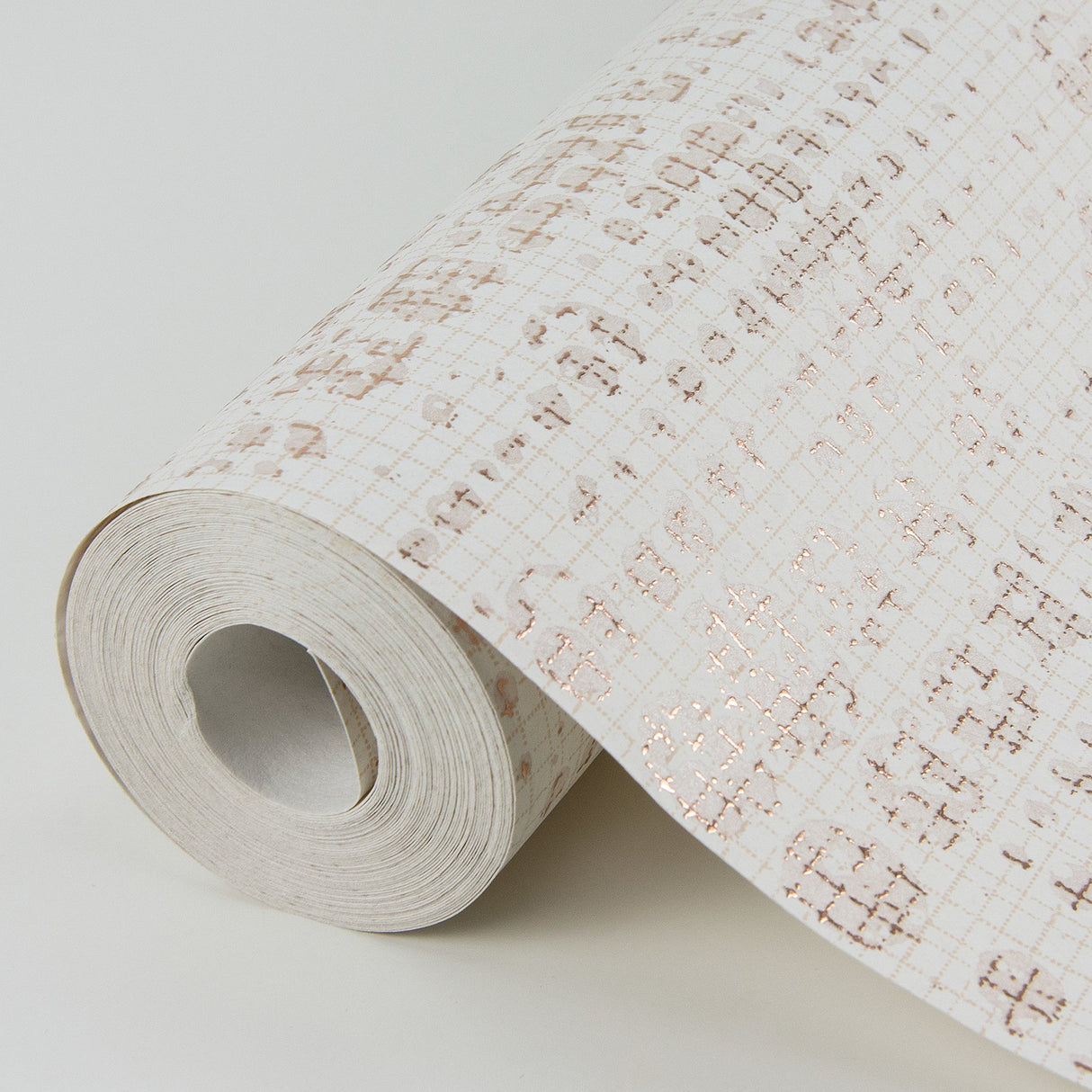 Celeste Rose Gold Geometric Wallpaper with Metallic Textured Foil on Non Woven - A-Street Prints 4019-86411