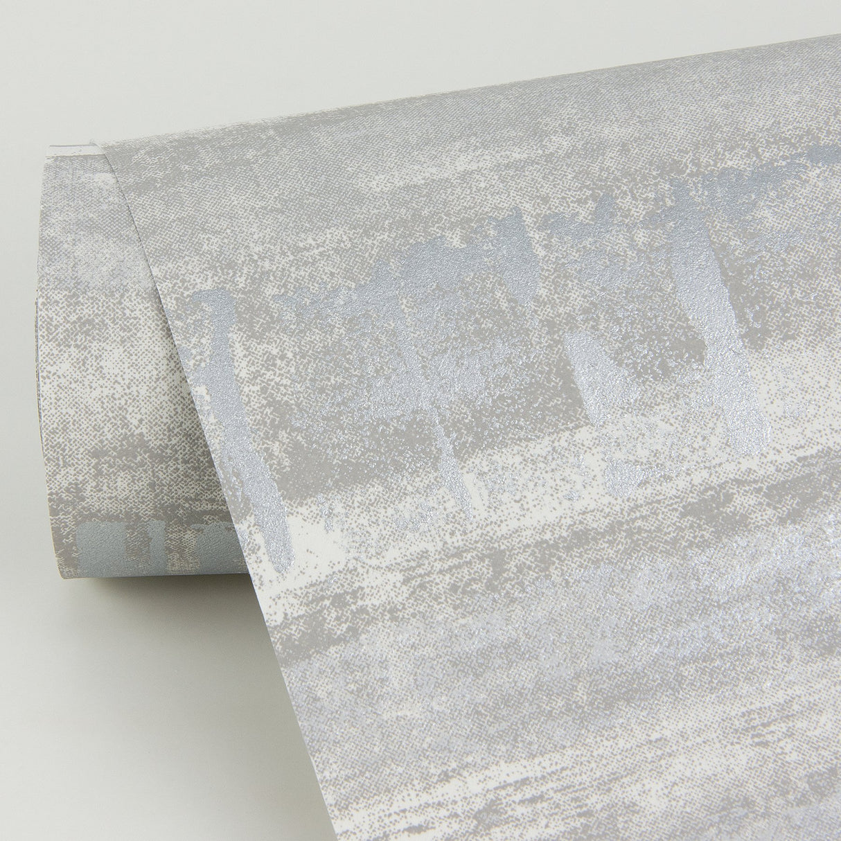 Rakasa Silver Distressed Stripe Wallpaper with Metallic Modern Graphic Stripes - A-Street Prints 4019-86417