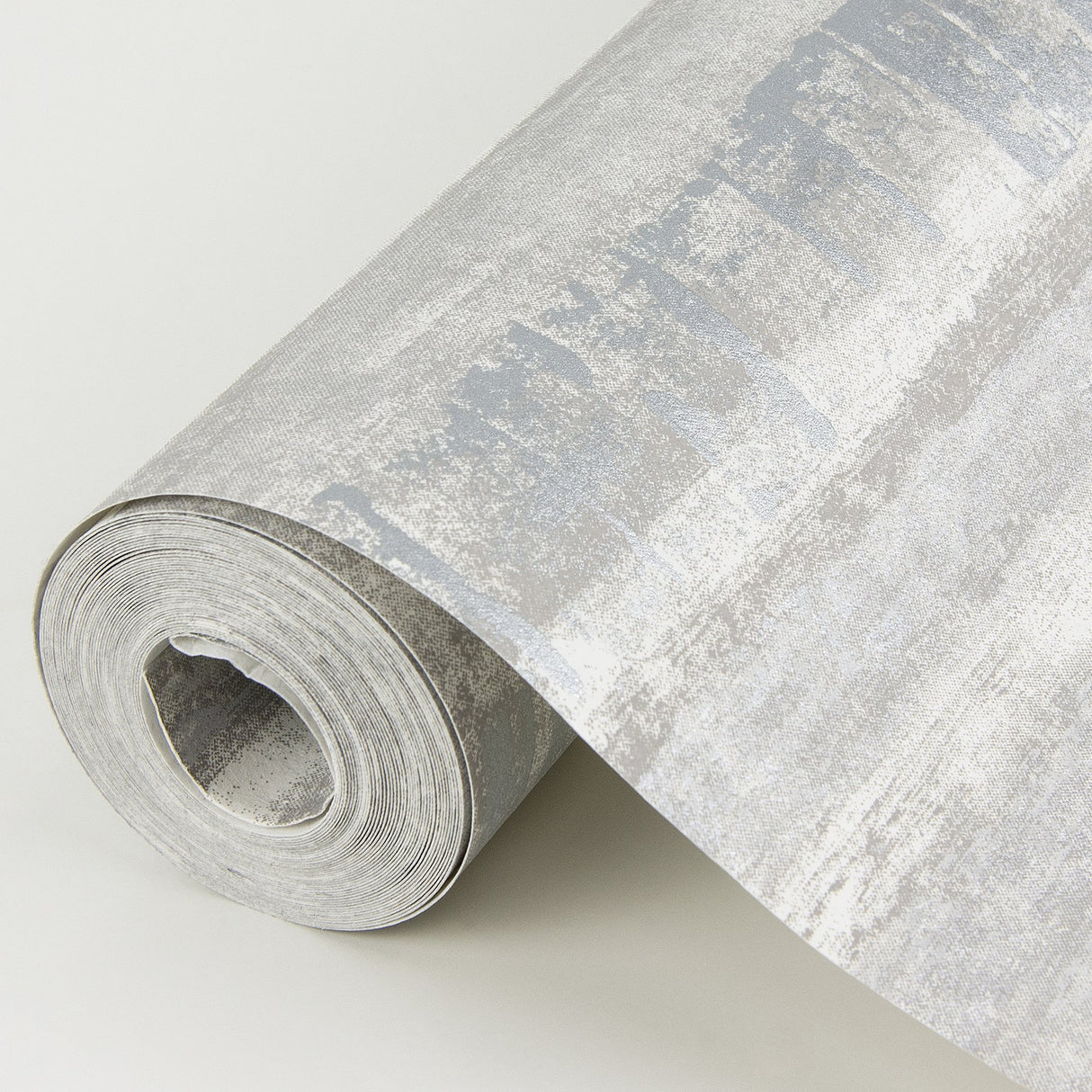 Rakasa Silver Distressed Stripe Wallpaper with Metallic Modern Graphic Stripes - A-Street Prints 4019-86417