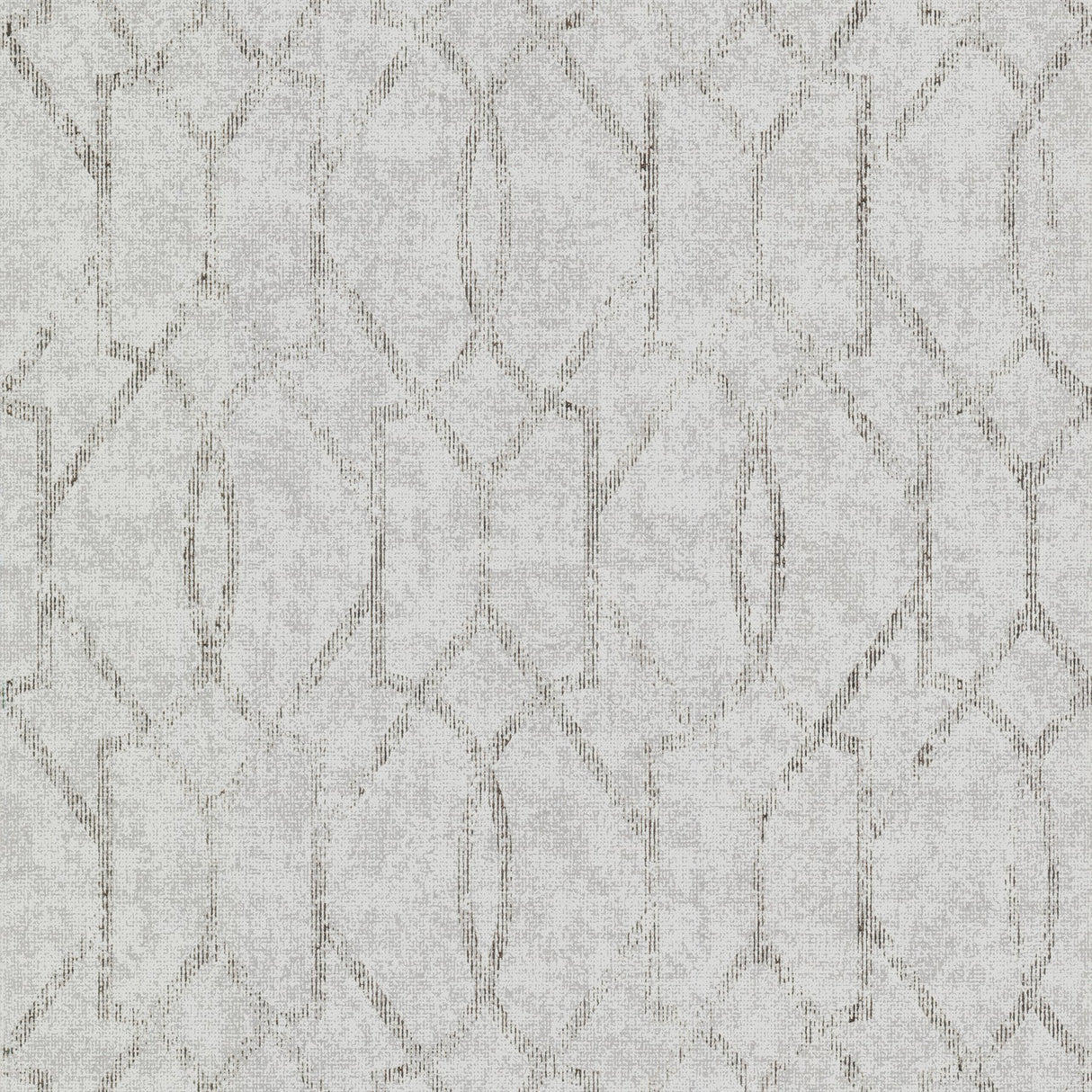 Ziva Platinum Trellis Wallpaper with Metallic Raised Ink Lattice - A-Street Prints 4019-86452