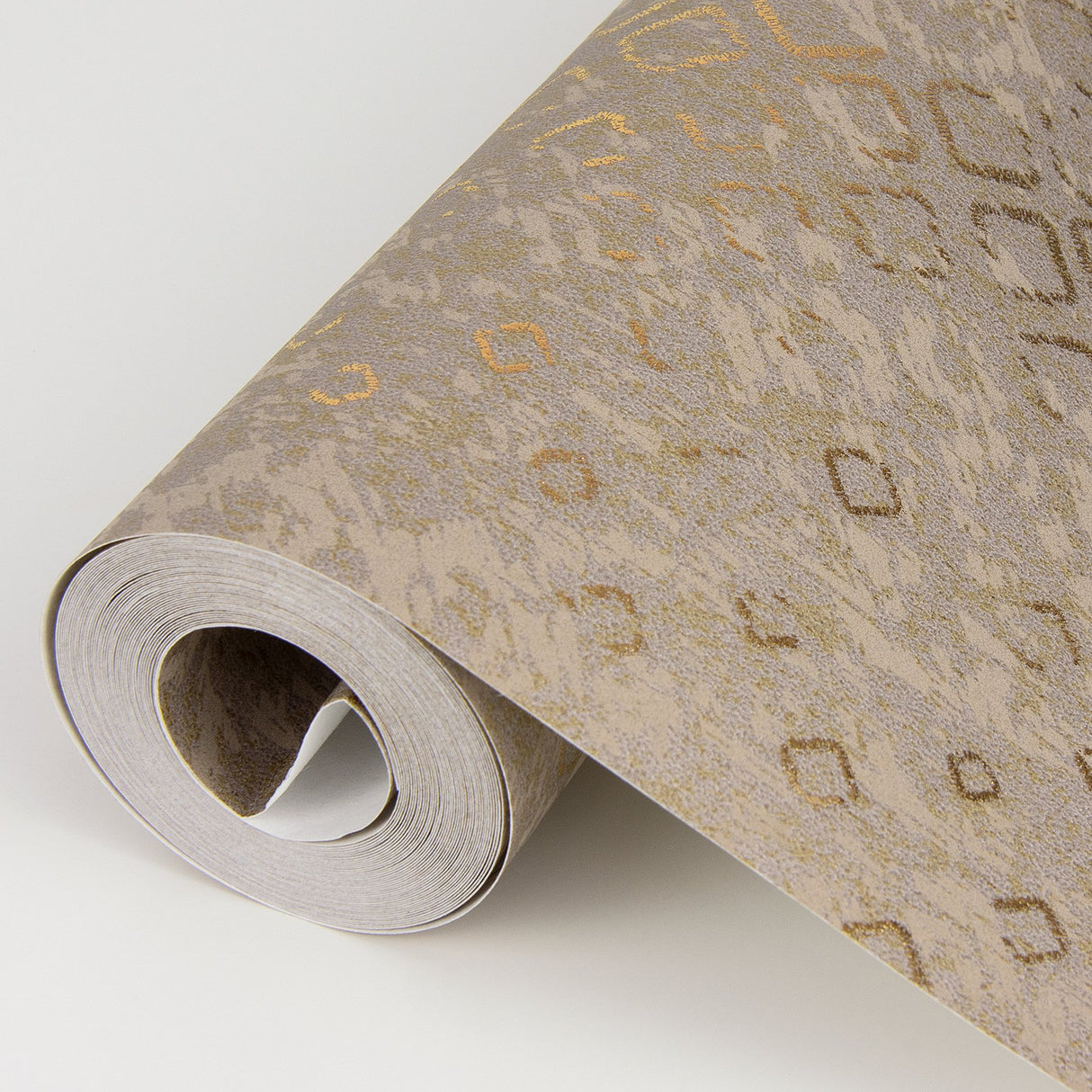 Alama Bronze Diamond Wallpaper with Metallic Geometric Pattern - Brewster 4019-86478