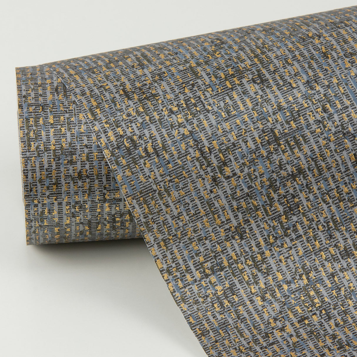 Maia Stone Faux Linen Wallpaper with Metallic Textured Fabric & Woven Look - A-Street Prints 4019-86481