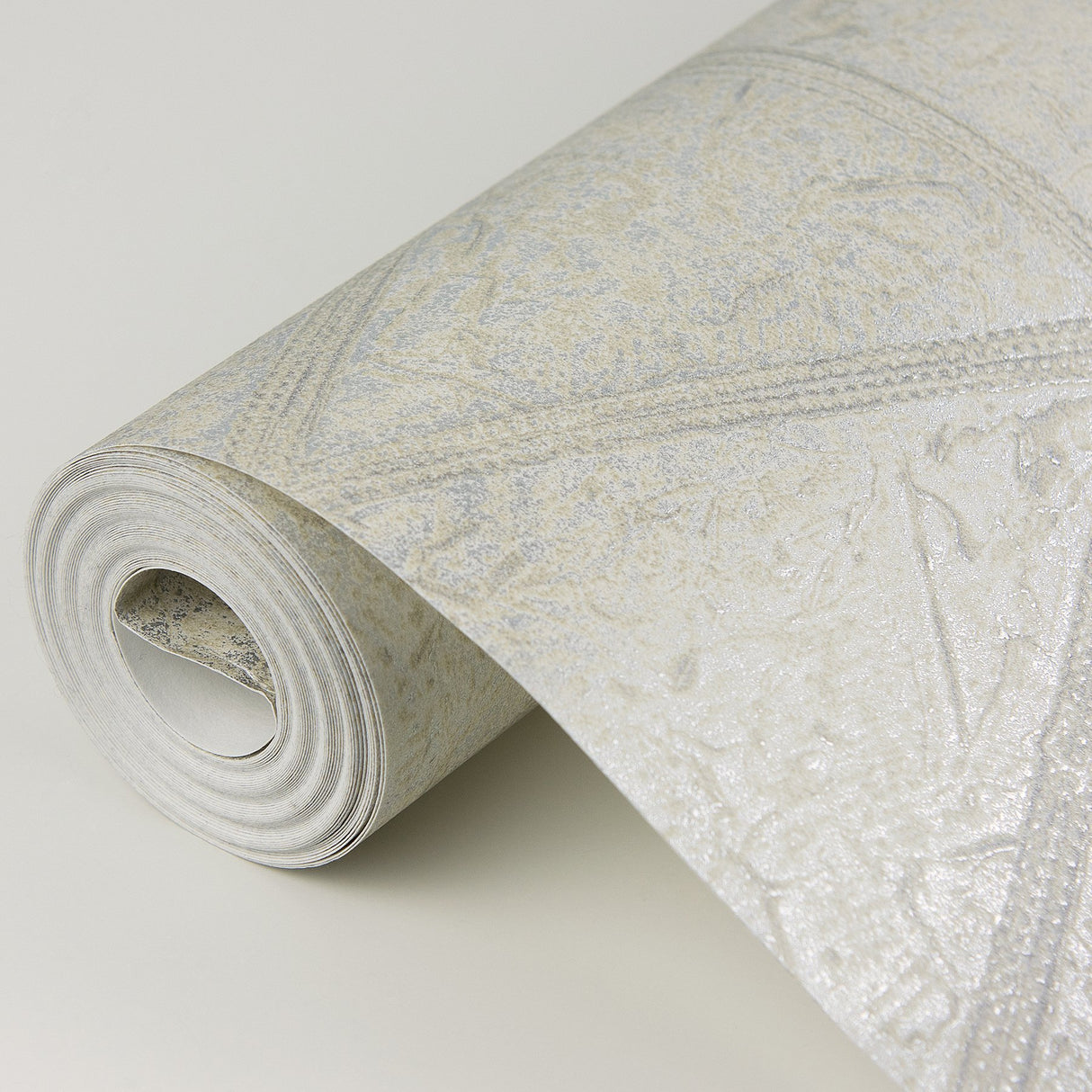 Mayari Platinum Tiled Wallpaper with Metallic Raised Ink Geometric Pattern - A-Street Prints 4019-86489