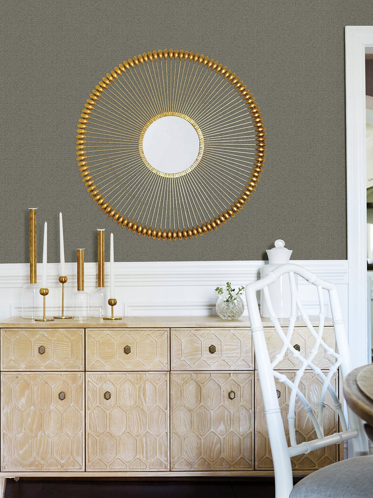 Hilbert Dark Grey Geometric Wallpaper with Industrial Textured Graphic Motif - Advantage 4025-82510