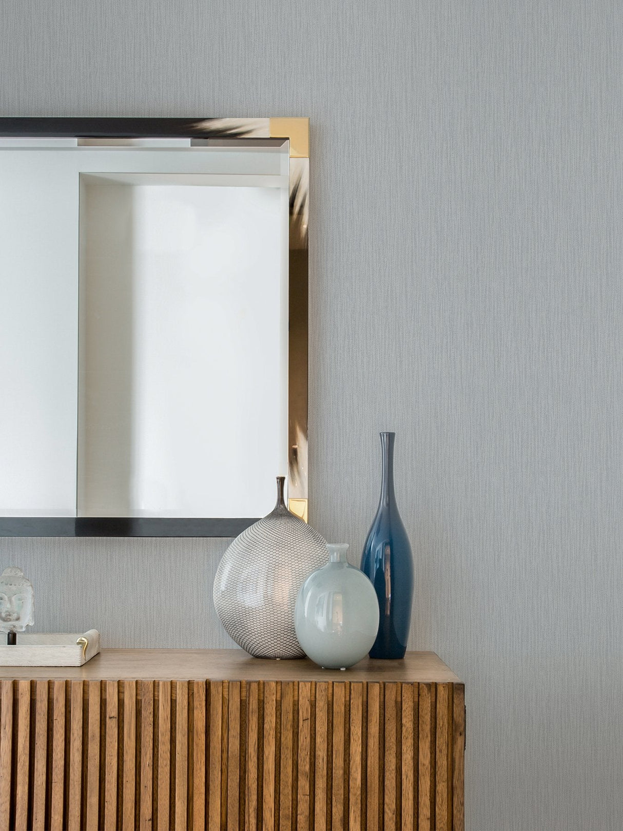 Abel Light Blue Textured Wallpaper with Raised Ink Texture Pattern - Advantage 4025-82523SAM