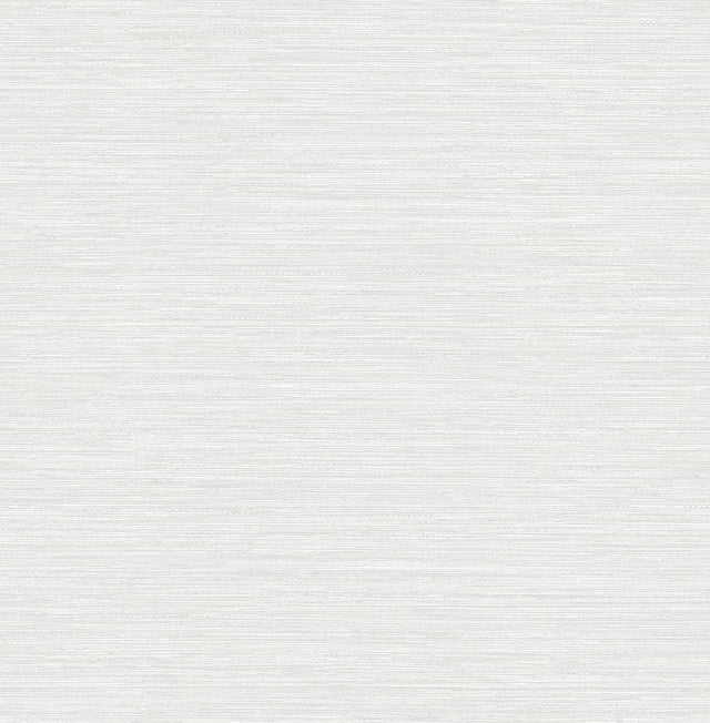 Cantor Light Grey Faux Grasscloth Wallpaper with Pearlescent Raised-Ink Texture - Advantage 4025-82531
