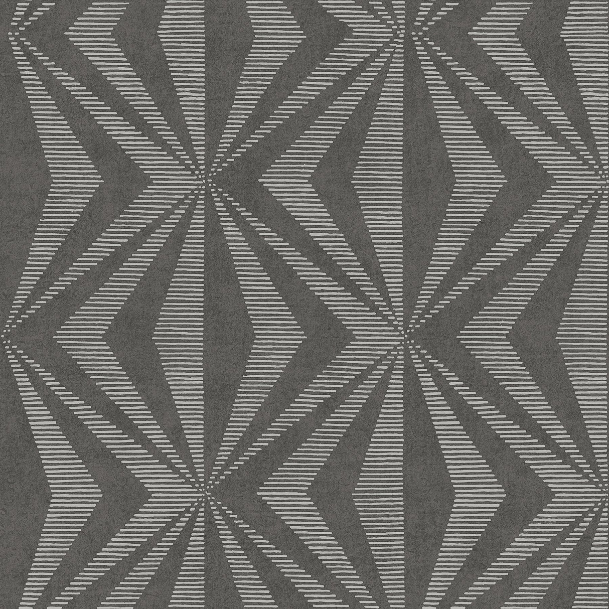 Monge Charcoal Geometric Wallpaper with Metallic Raised Ink Modern Graphics Pattern - 4025-82547