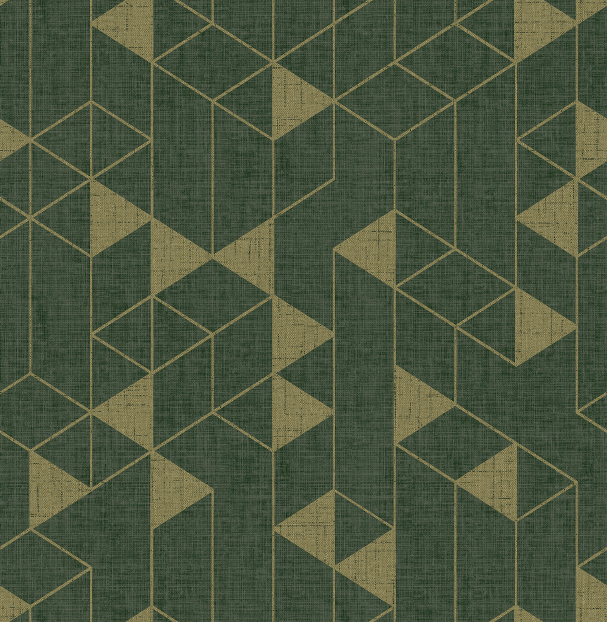 Fairbank Evergreen Linen Geometric Wallpaper by A-Street Prints - FD26774