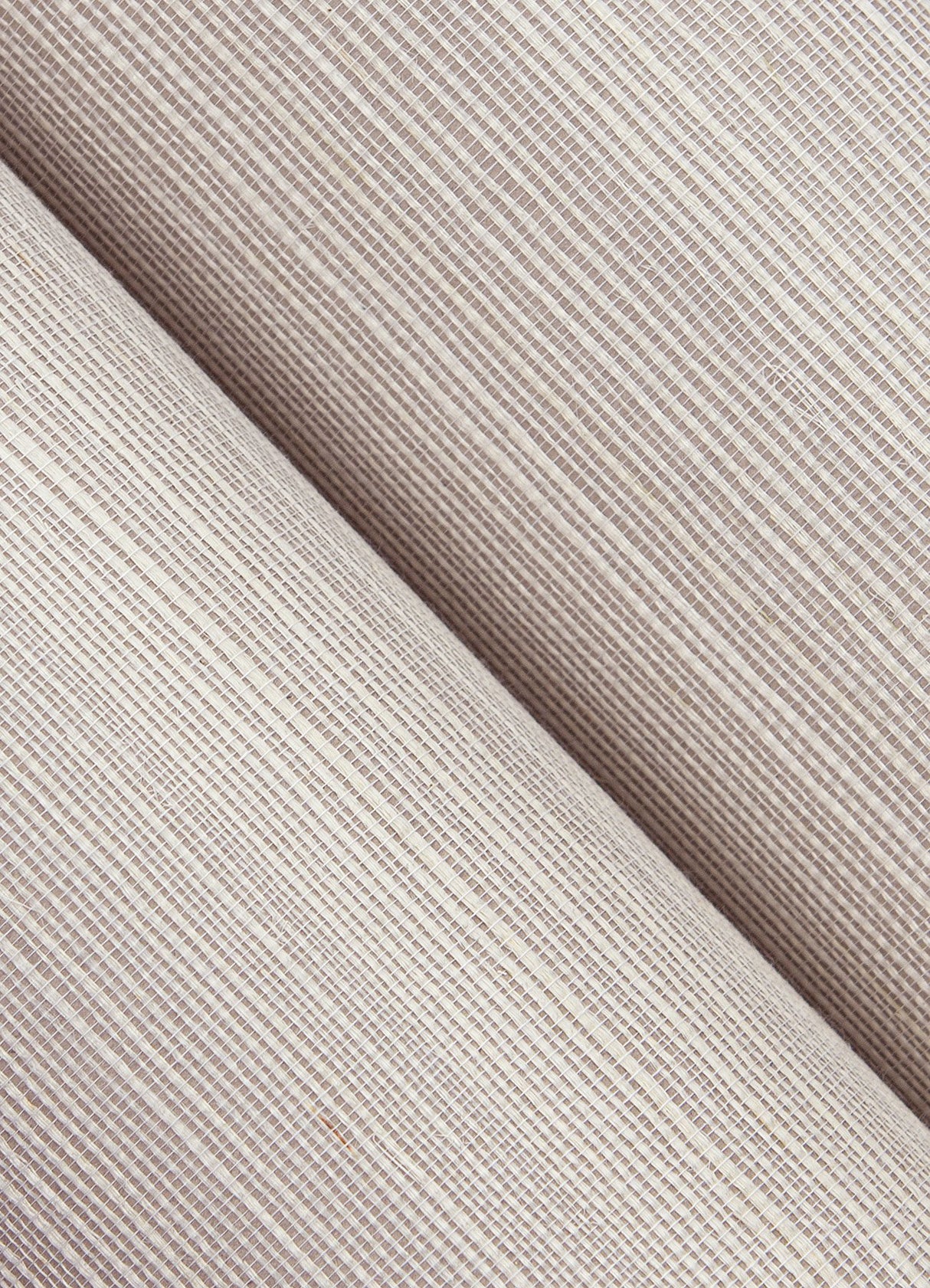 Kenter Taupe Sisal Grasscloth Wallpaper with Traditional Texture Pattern - Brewster 4034-72108