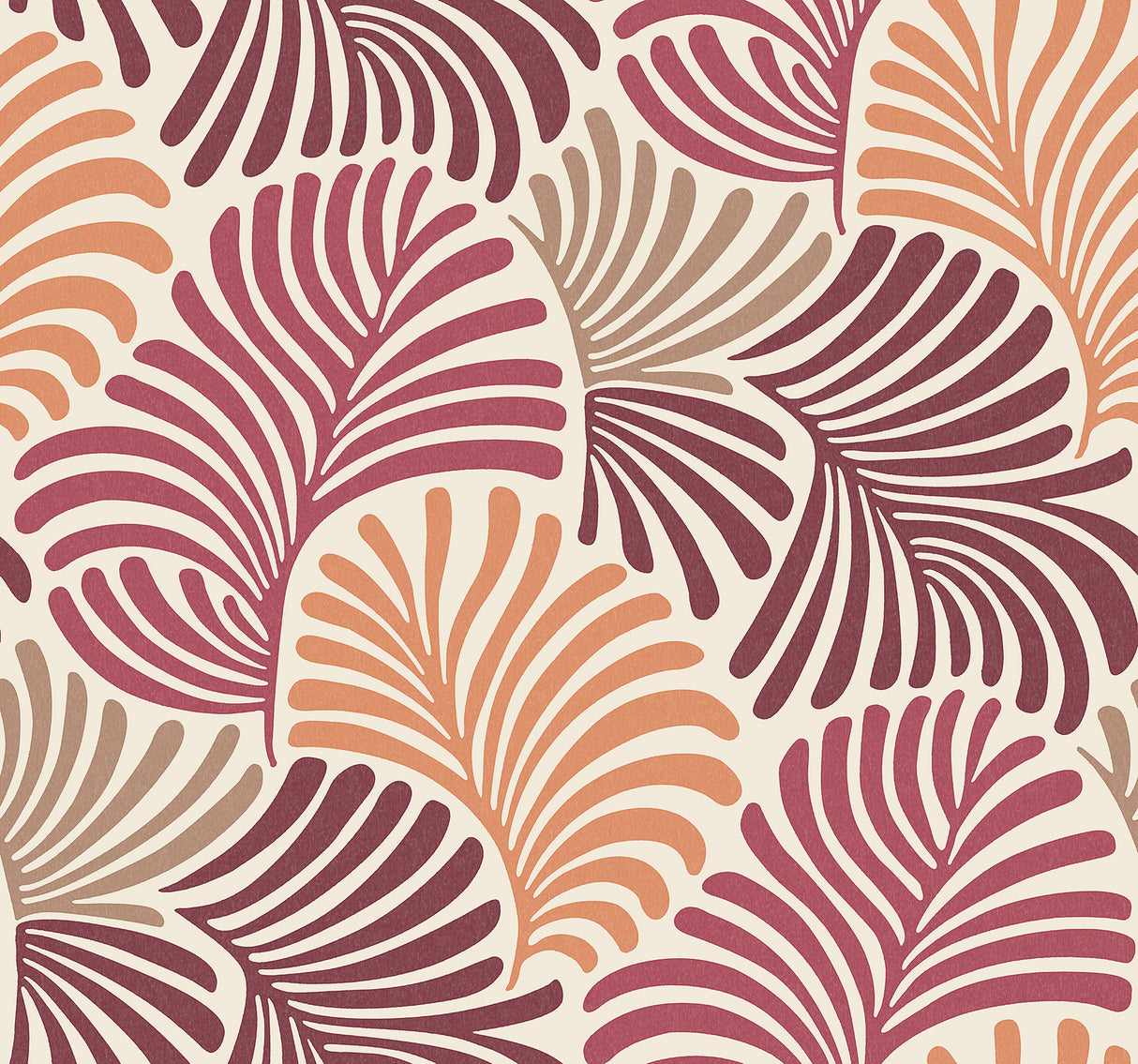 Trousdale Raspberry Fanning Flora Wallpaper by A-Street Prints