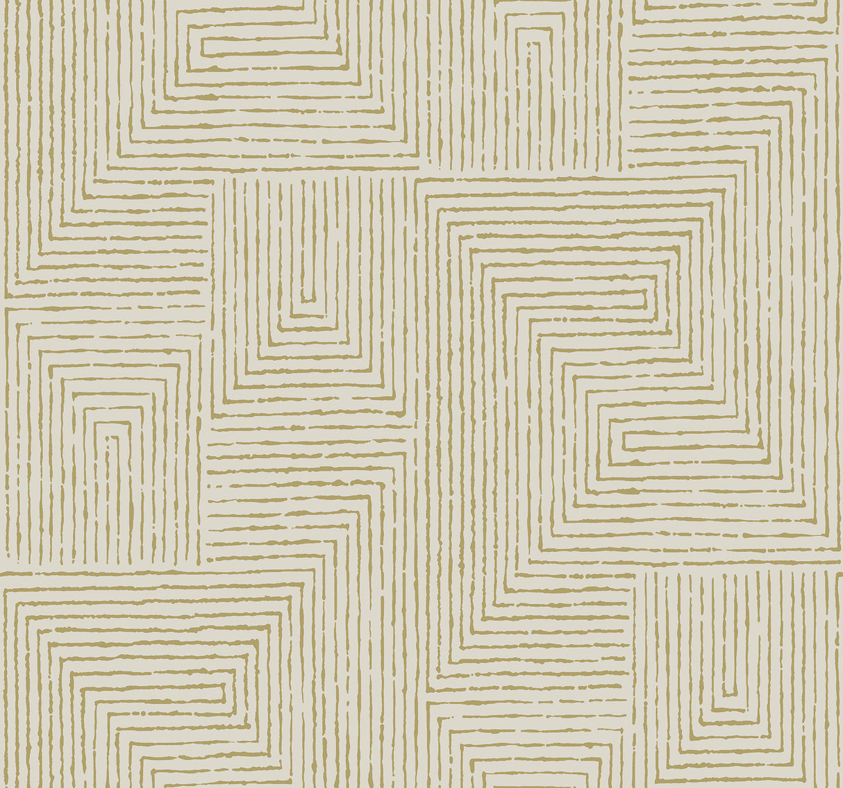 Mortenson Gold Geometric Metallic Cork Wallpaper by A-Street Prints - YK72142