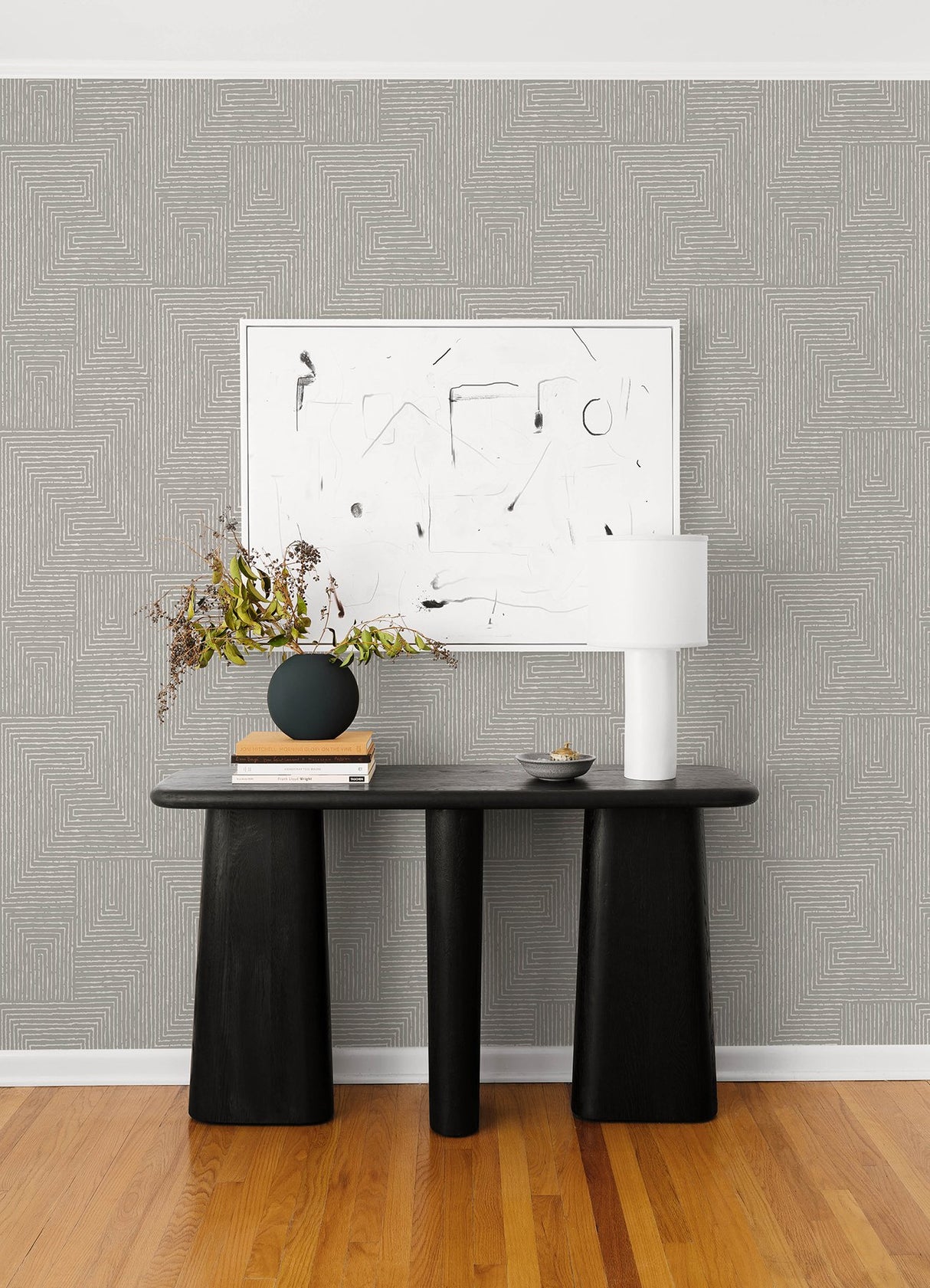Mortenson Dove Geometric Wallpaper with Modern Cork Graphics Pattern - A-Street Prints 4034-72143