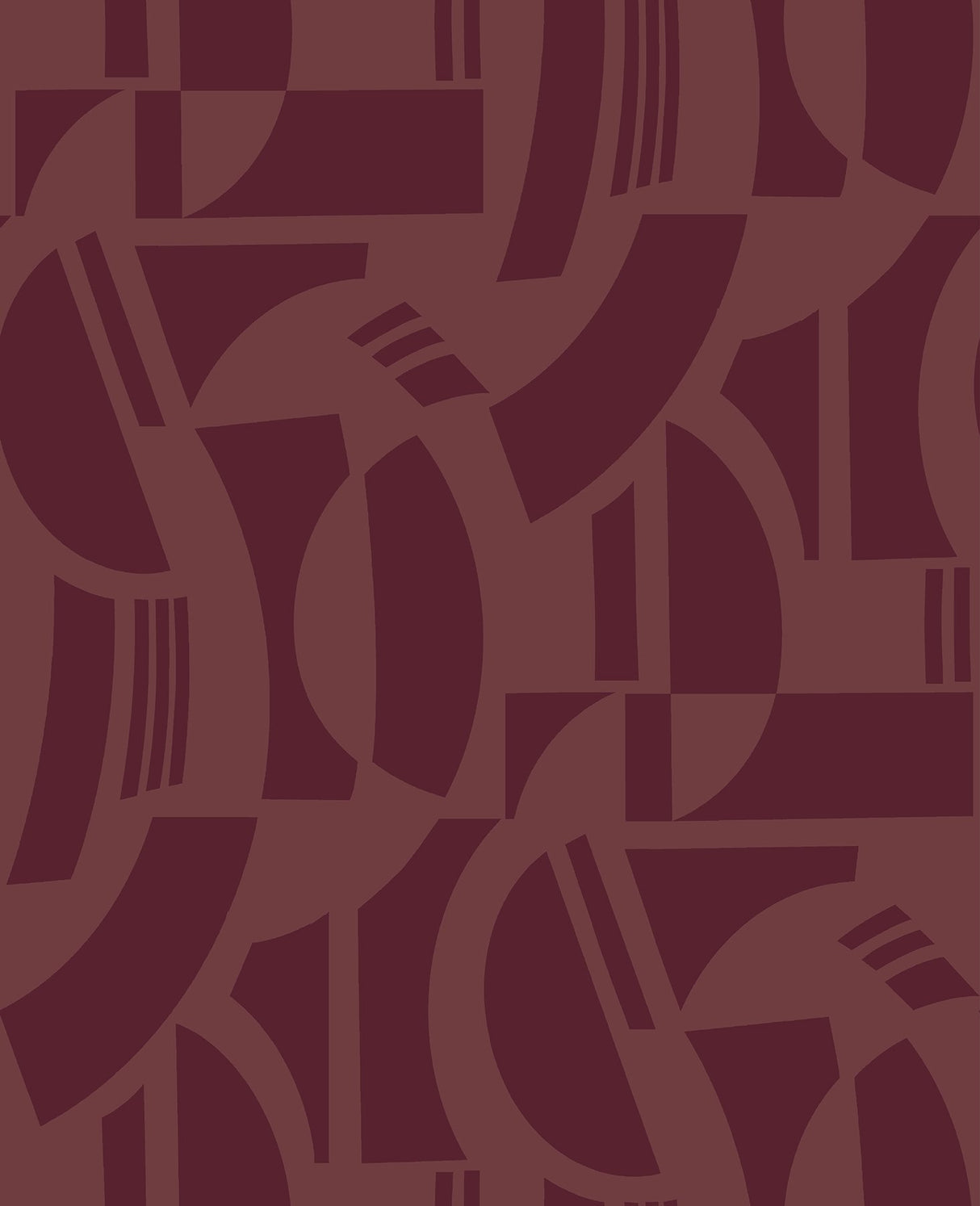 Carter Burgundy Geometric Flock Wallpaper - A-Street Prints 4034-87380