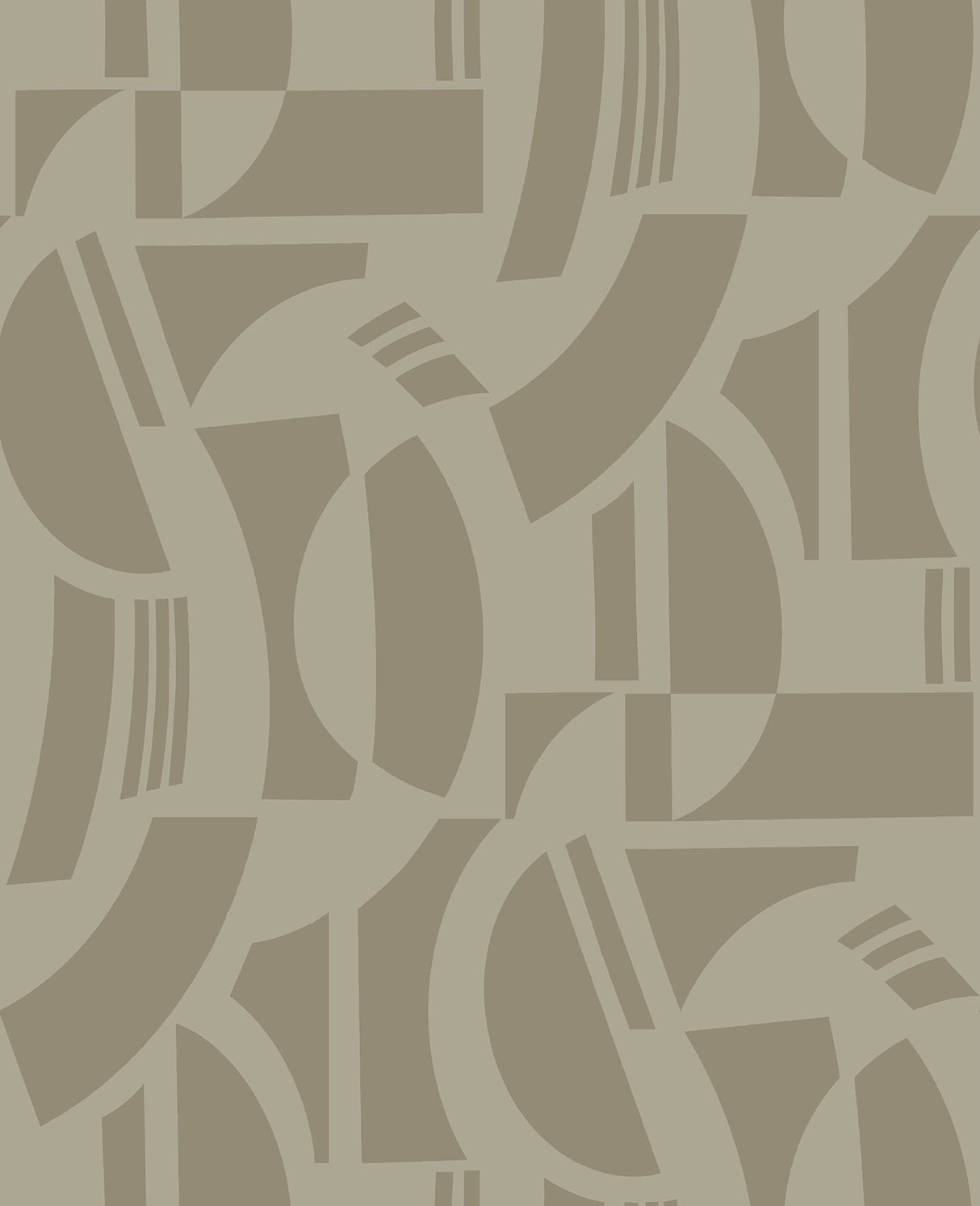 Carter Light Brown Geometric Flock Wallpaper with Modern Graphic Motif - A-Street Prints 4034-87383