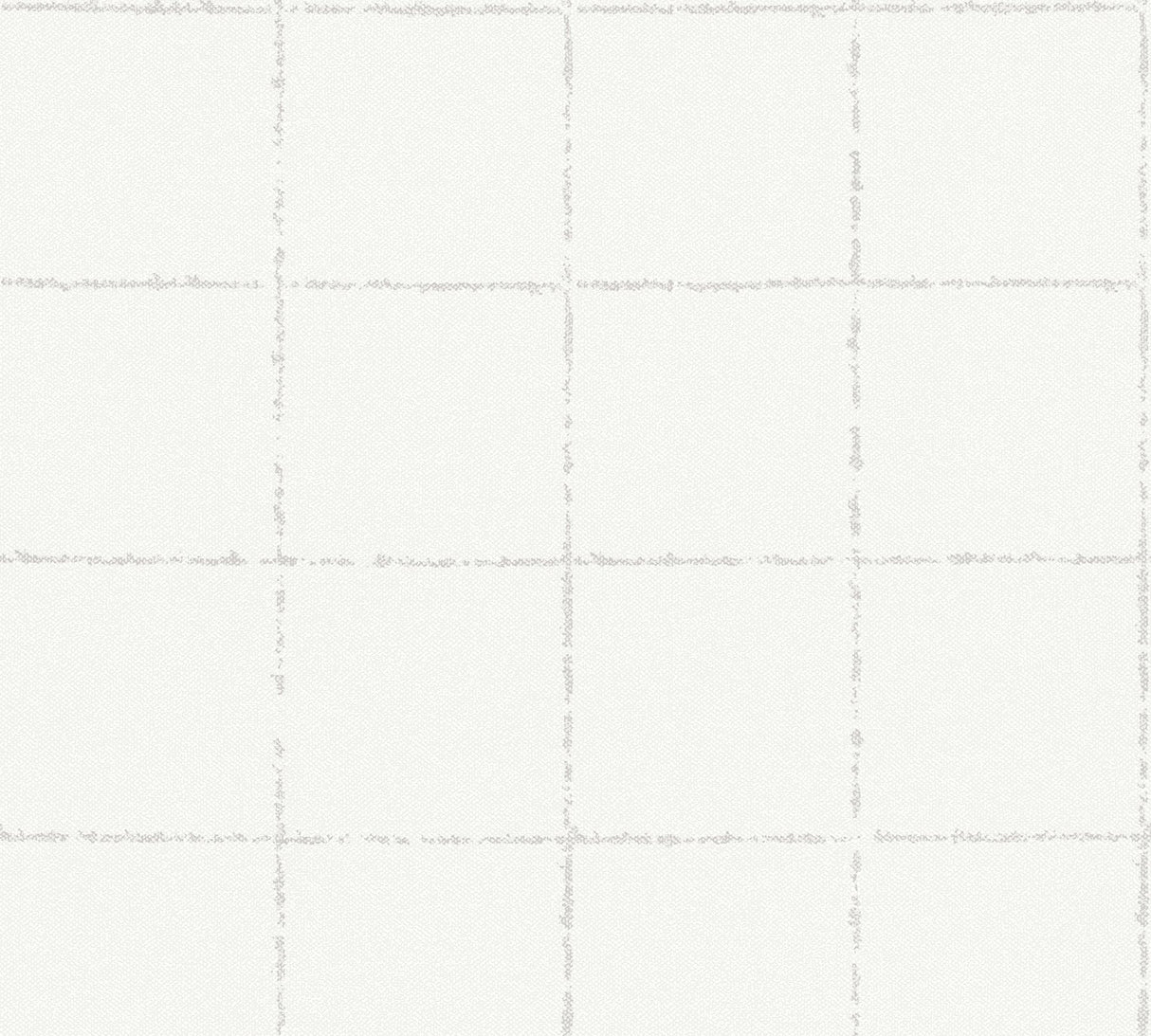 Kishi White Tile Textured Vinyl Wallpaper with Graphic Tile Pattern - Brewster 4035-37551-5