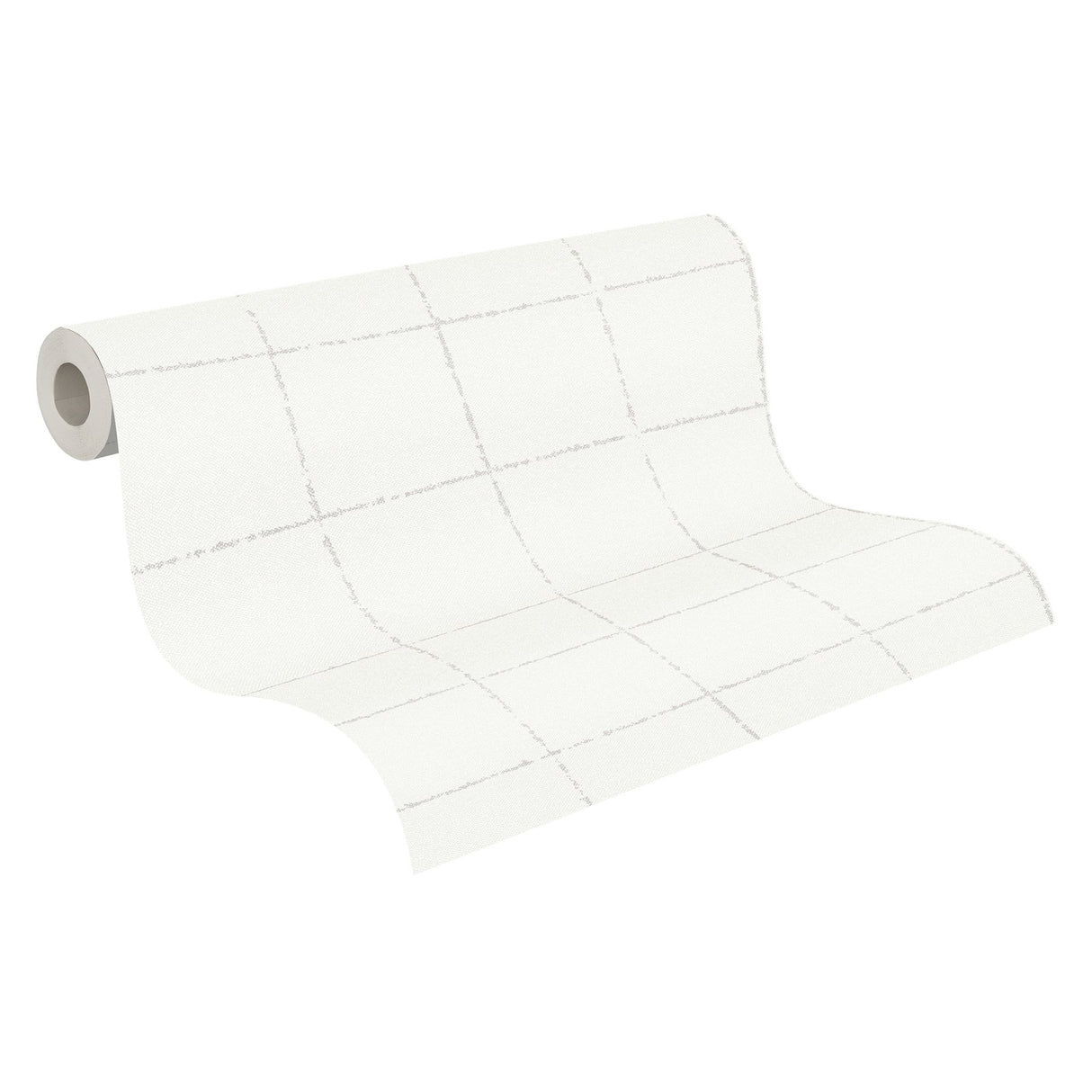 Kishi White Tile Textured Vinyl Wallpaper with Graphic Tile Pattern - Brewster 4035-37551-5