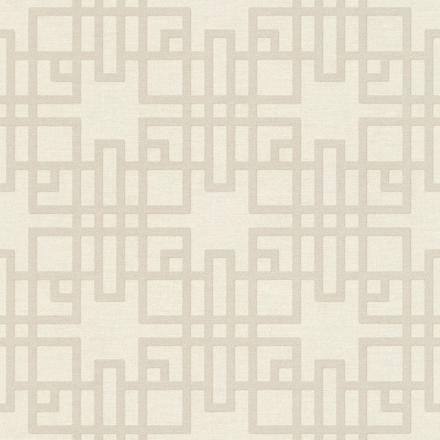 Mana White Trellis Textured Vinyl Wallpaper with Geometric Trellis Pattern - Advantage 4035-409239