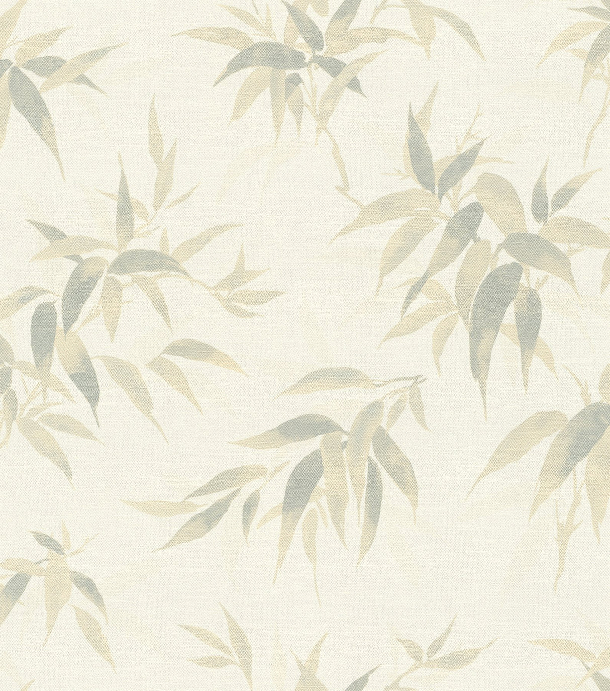Minori White Leaves Wallpaper with Textured Botanical Leaf Motif - Brewster 4035-409741