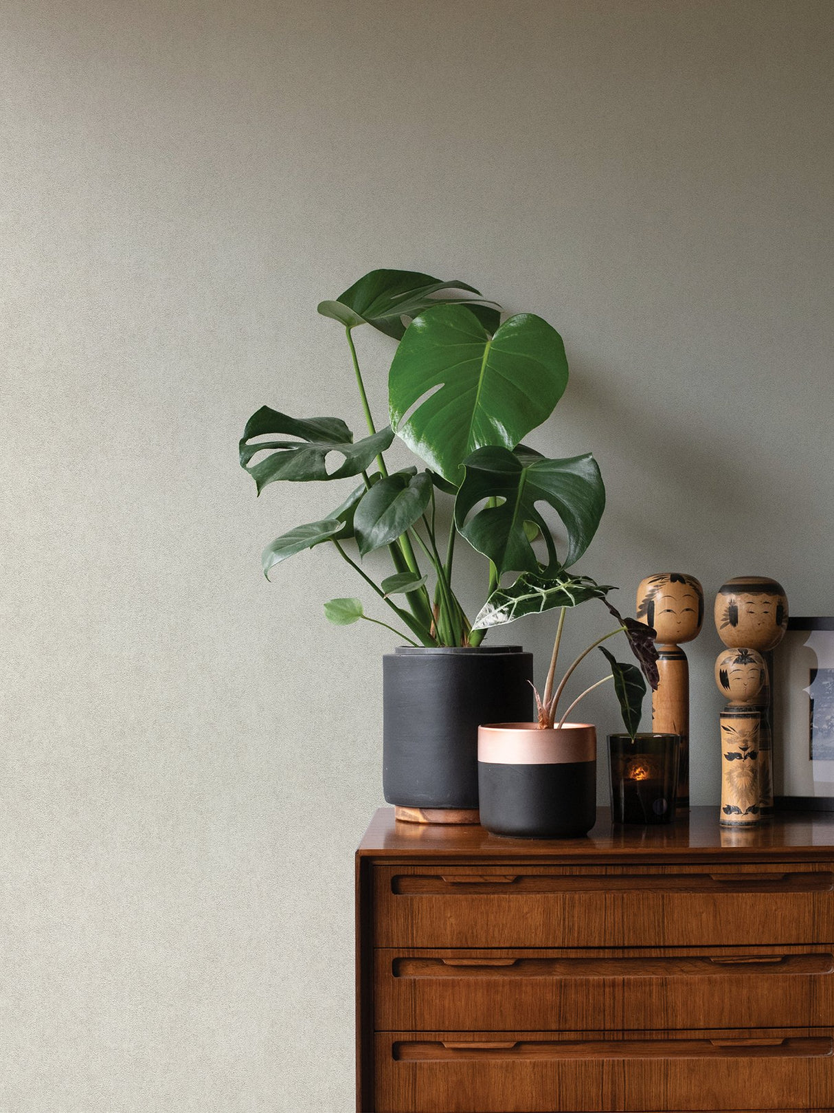 Etsu Grey Distressed Wallpaper with Plaster Effects Texture - Advantage 4035-617122