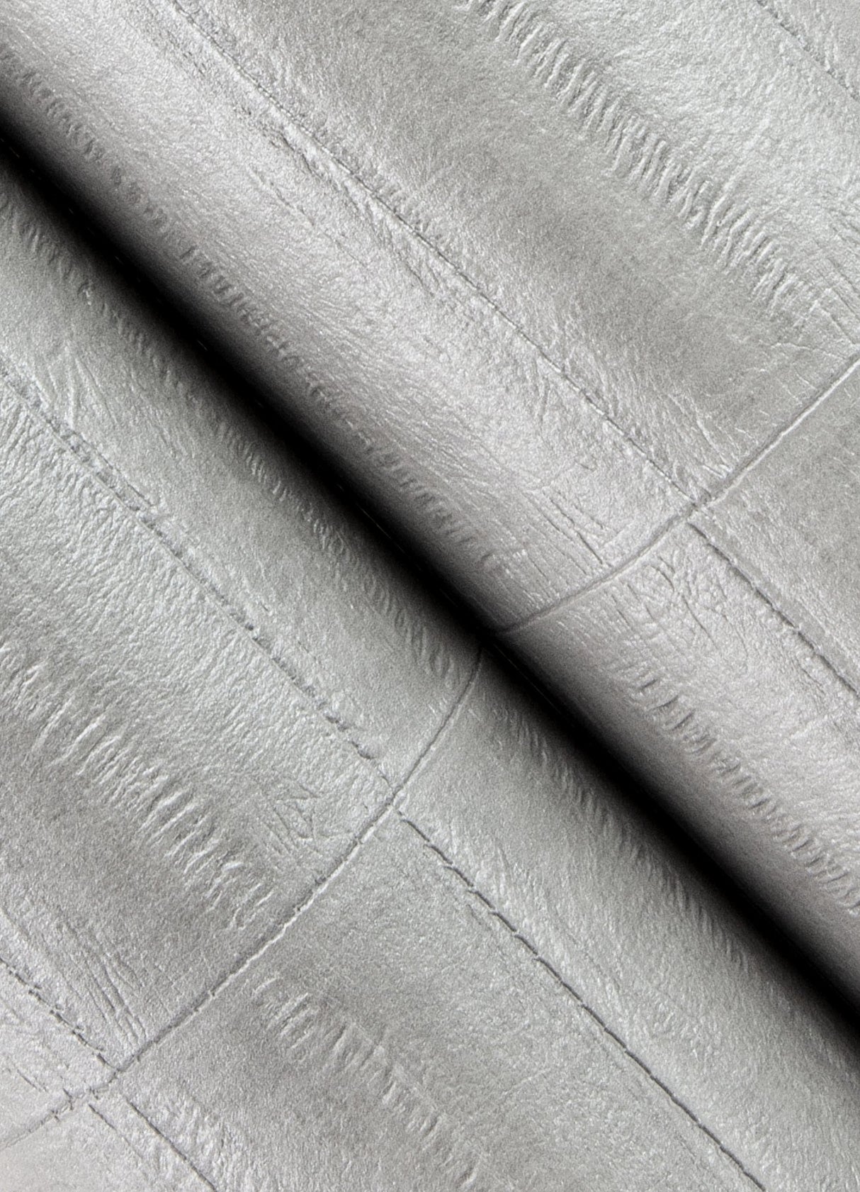 Dermot Silver Horizontal Stripe Wallpaper with Modern Stripes Pattern and Raised Ink - Advantage 4041-418477