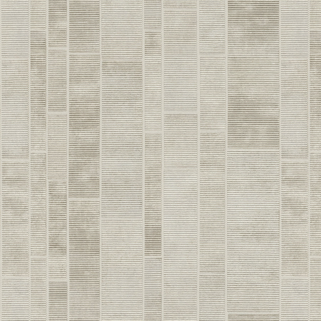 Redmond Ivory Textured Geometric Wallpaper with Metallic Feature Wall Pattern - Brewster 4041-428209
