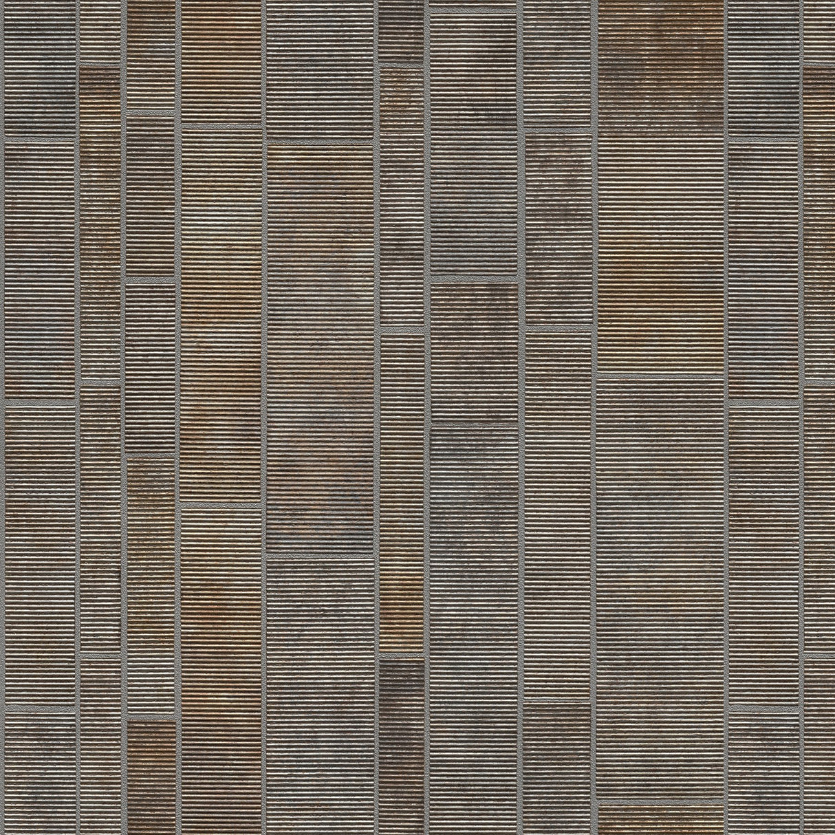 Redmond Sterling Textured Geometric Wallpaper with Metallic Industrial Block Pattern - Advantage 4041-428216