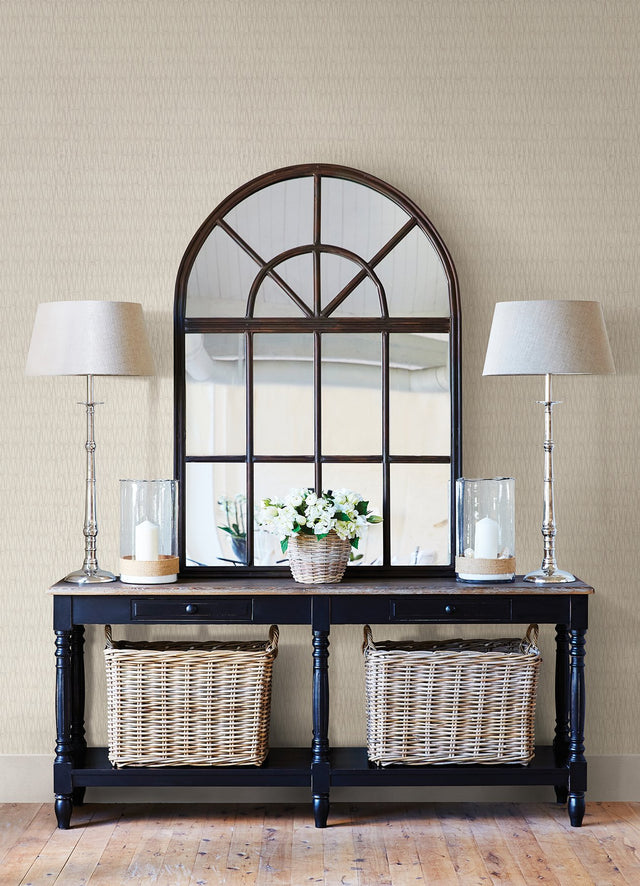 Quinby Cream Diamond Textured Wallpaper with Geometric Pattern - Advantage 4041-428407