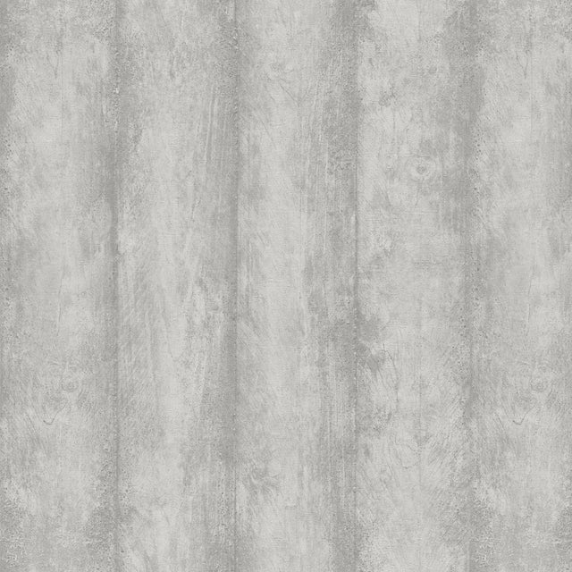 Flint Light Grey Wood Wallpaper with Raised Ink Textured Wood Plank Motif - Advantage 4041-429428