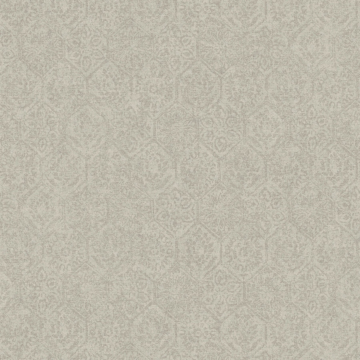 Edsel Grey Geometric Wallpaper with Distressed Hexagon Motif - Advantage 4044-38022-2