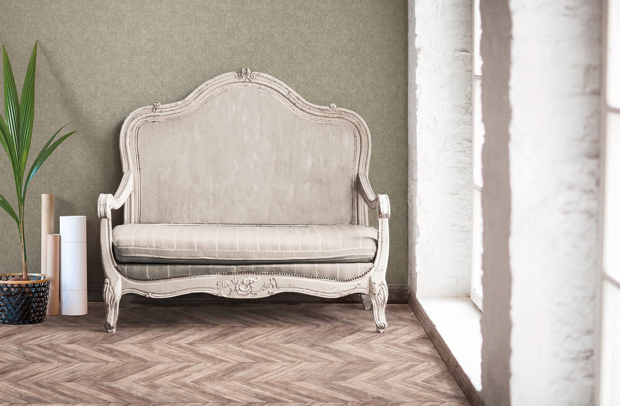 Edsel Grey Geometric Wallpaper with Distressed Hexagon Motif - Advantage 4044-38022-2