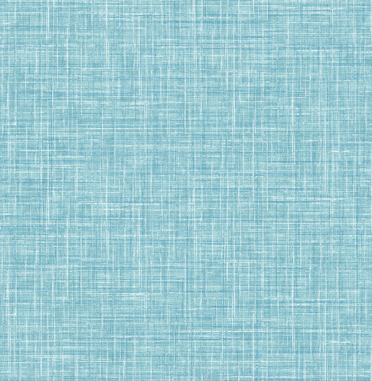 Emerson Aqua Linen Wallpaper by A-Street Prints - Non Woven Faux Linen Fabric Texture in Blue - FD26352