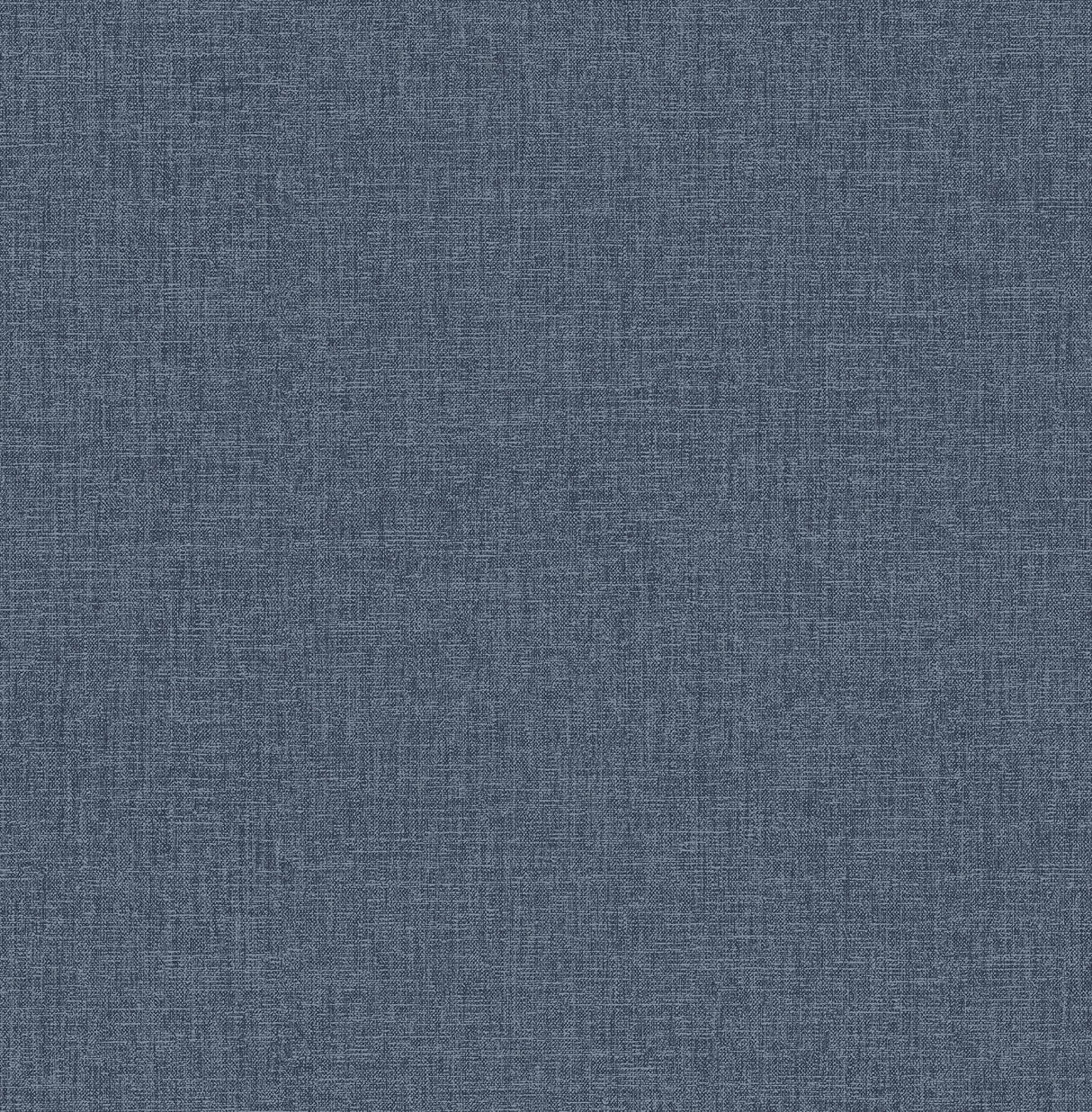 Glen Dark Blue Texture Wallpaper with Faux Linen Raised Ink - A-Street Prints 4046-M1701