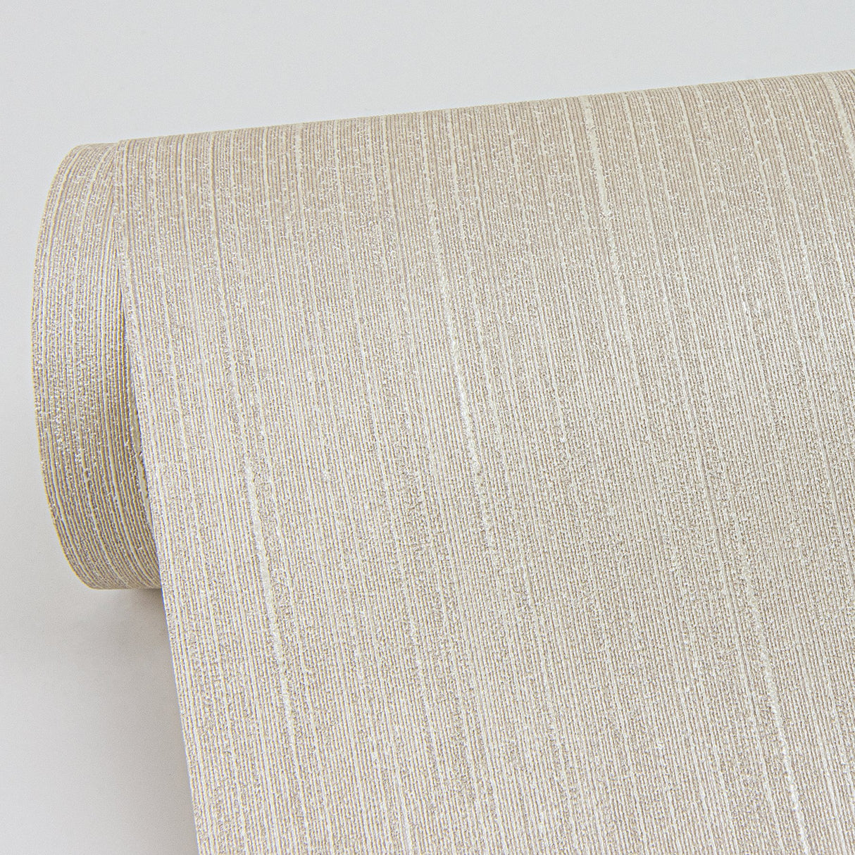 Pietra Taupe Silk Wallpaper with Fabric Texture and Transitional Abstract Style - Sirpi 4058-21770