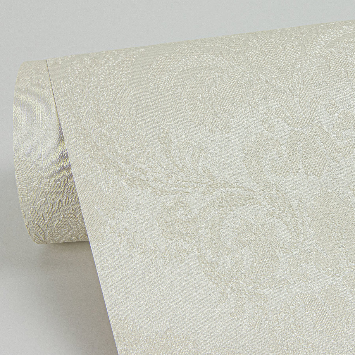Renatta Cream Damask Wallpaper with Traditional Raised Ink Motif - Sirpi 4058-21776