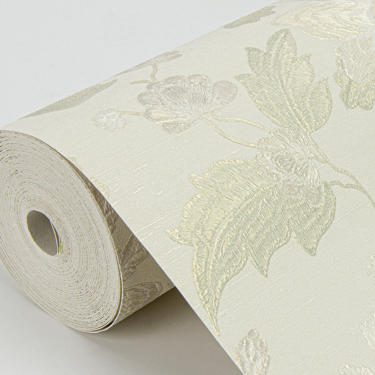 Vittoria Gold Floral Wallpaper with Raised Ink Botanical Pattern, Traditional Style - Sirpi 4058-24841