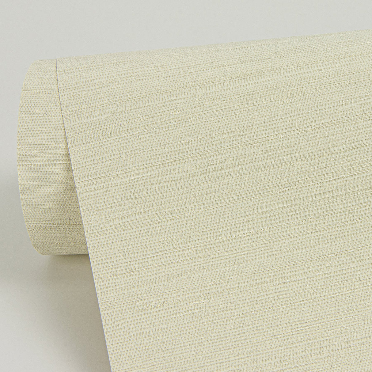 Aida Light Yellow Horizontal Silk Wallpaper with Textured Fabric & Woven Look - Sirpi 4058-24851