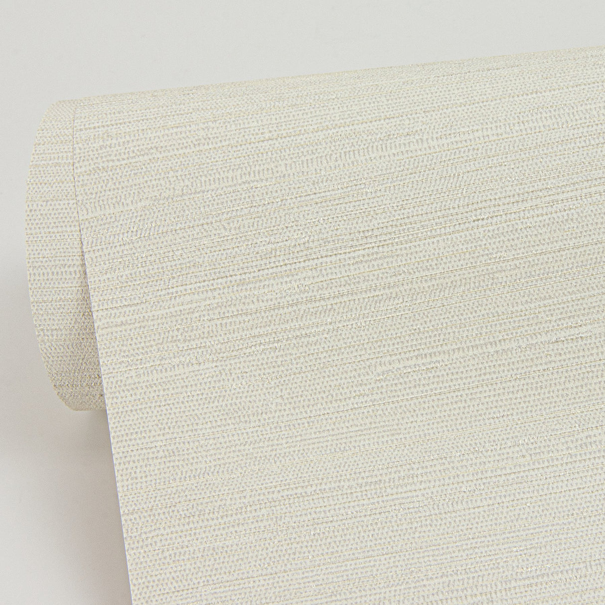 Aida White Horizontal Silk Wallpaper with Textured Fabric & Woven Motif - Sirpi 4058-24857