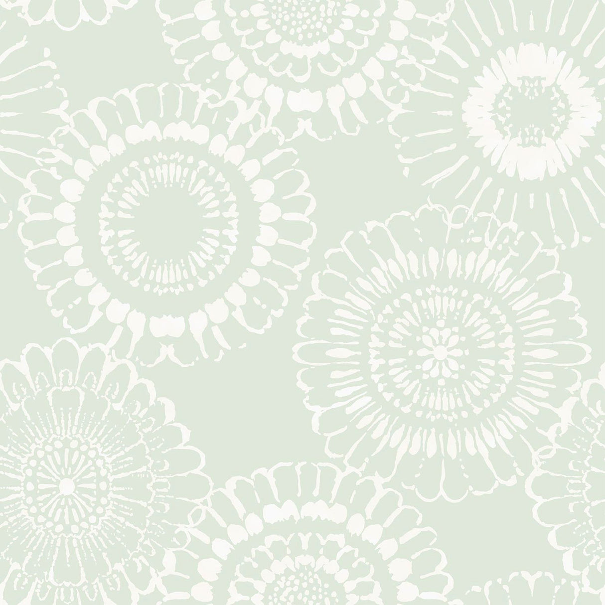 Sonnet Sage Floral Wallpaper with Modern Botanical Flowers Pattern - Chesapeake 4060-128861
