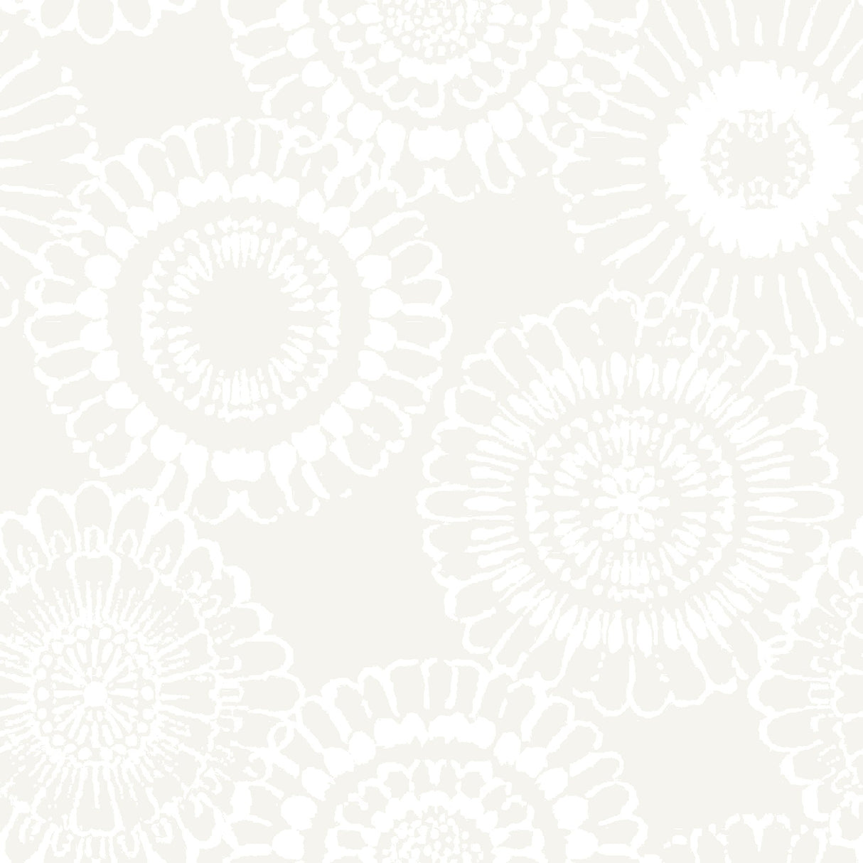 Sonnet Platinum Floral Wallpaper with Modern Botanical Flower Pattern - Chesapeake 4060-138910