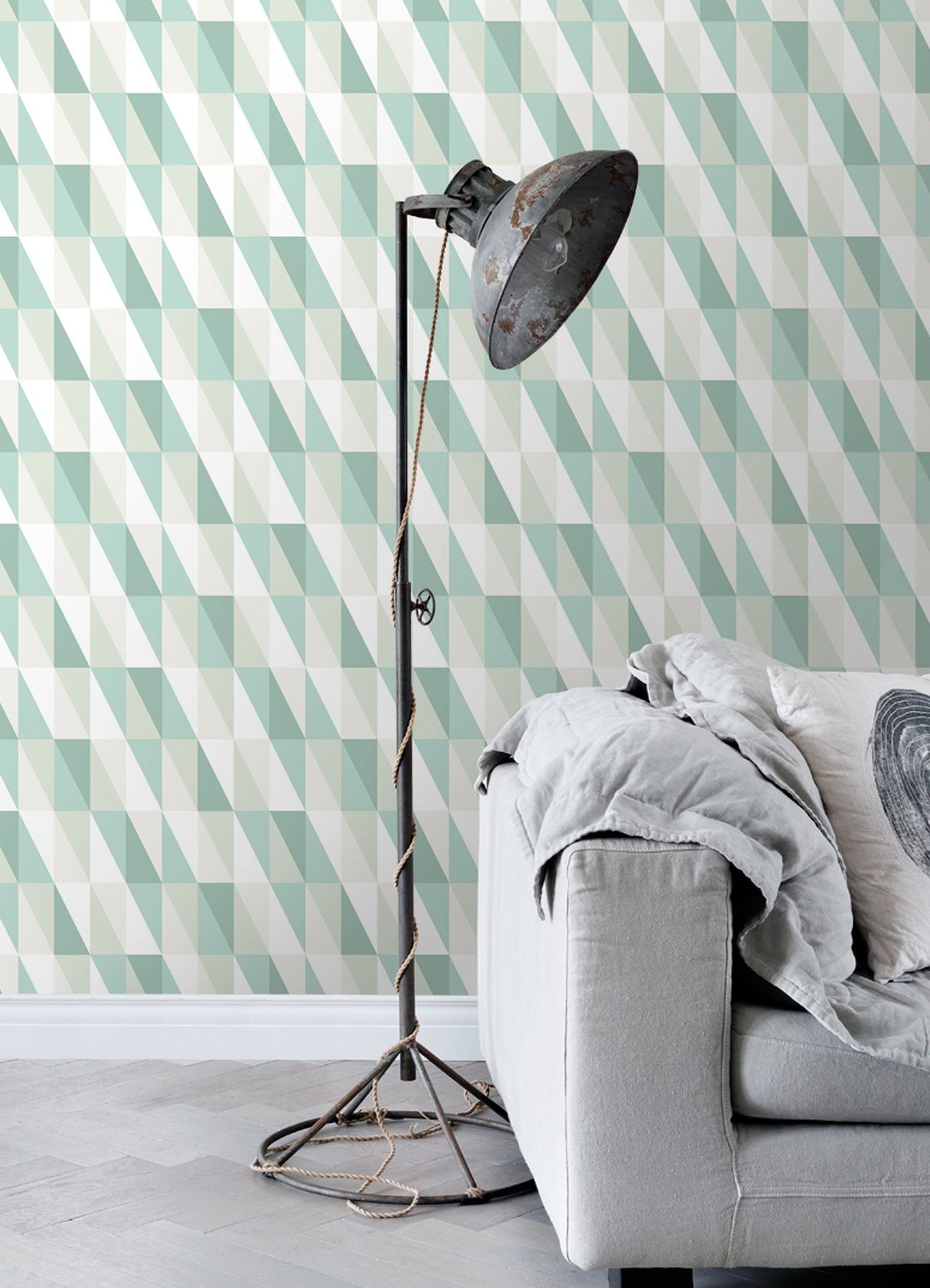 Inez Teal Geometric Wallpaper with Kids Graphic Geometrics Pattern - Chesapeake 4060-138920