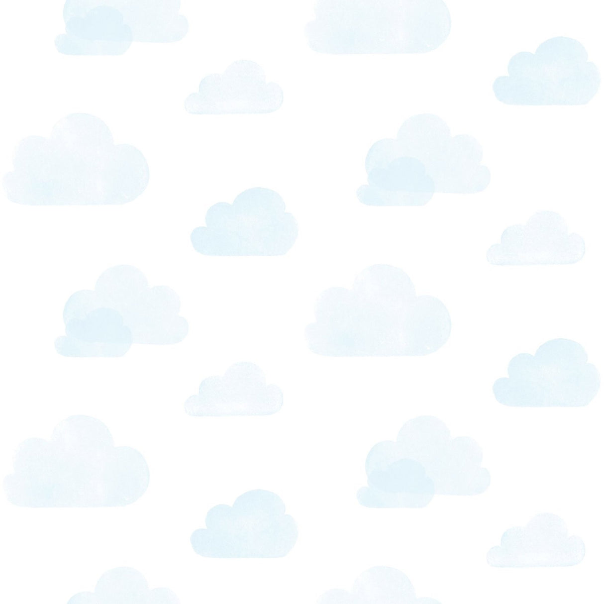 Irie Blue Clouds Wallpaper with Kids Graphic Cloud Pattern - Chesapeake 4060-138930