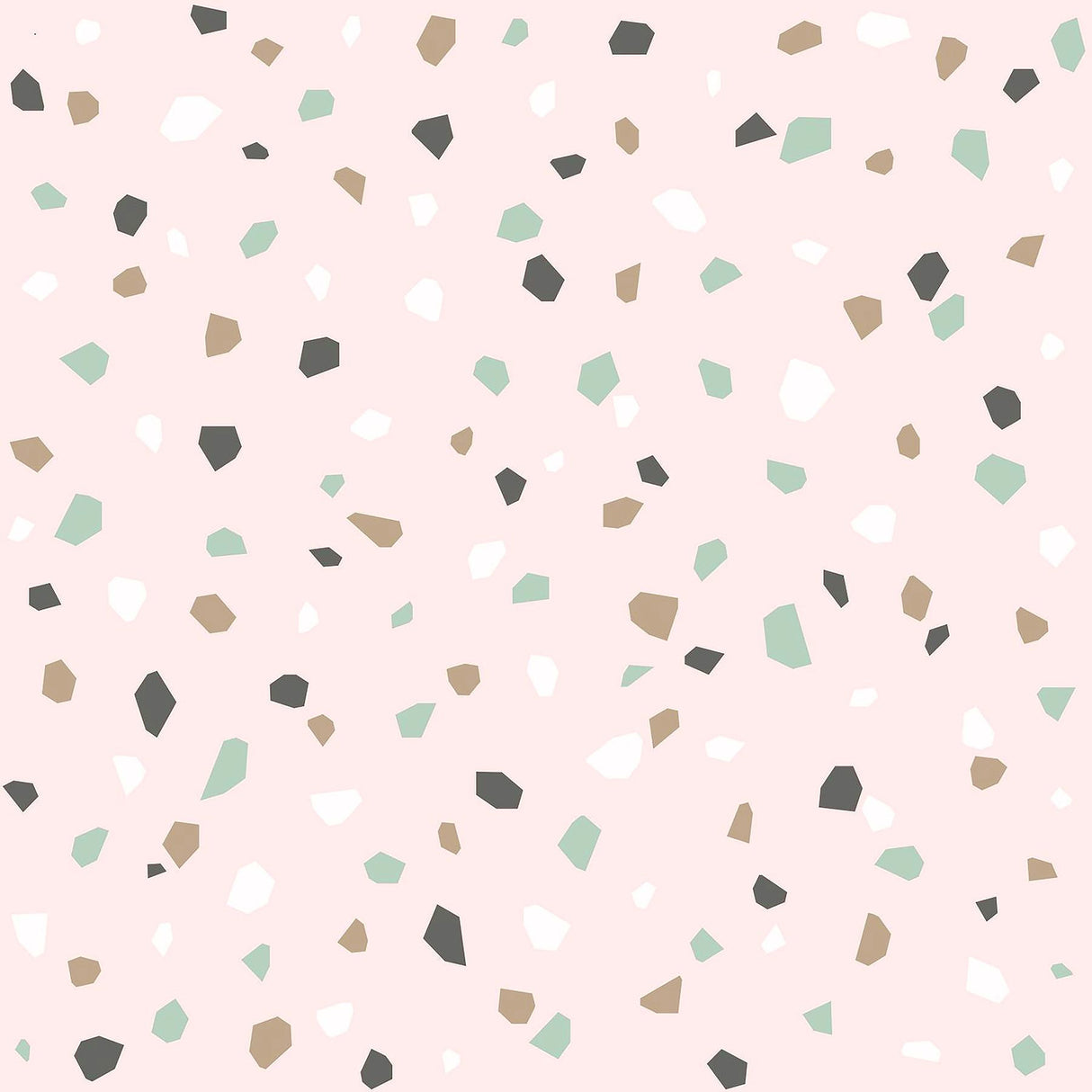 Ona Pink Terrazzo Wallpaper with Bohemian Abstract Motif - Chesapeake 4060-139035