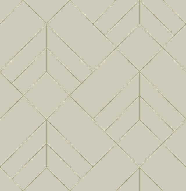 Sander Light Grey Geometric Wallpaper with Metallic Diamond Motif - A-Street Prints 4066-26545